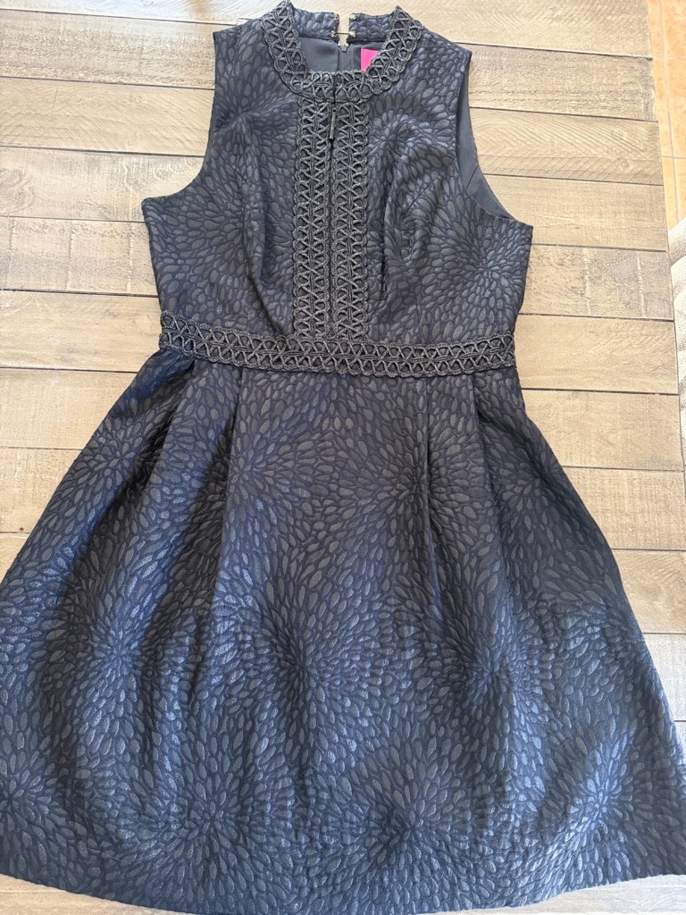 Lilly Pulitzer  
Franci Dress in Onyx Lagoon Jacquard 
Size 10